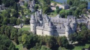 Château de Pierrefonds, vue aérienne depuis le sud-est
